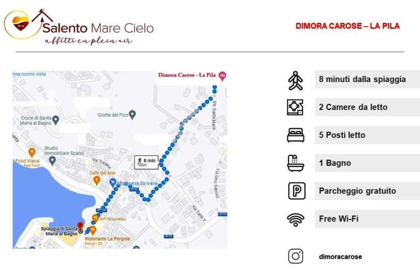 Dimora Carose Lejlighed Santa Maria al Bagno Eksteriør billede